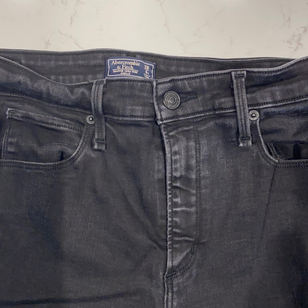 high-rise skinny jeans